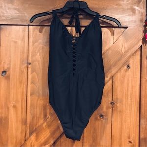 Hollister Criss Cross One Piece Swimsuit